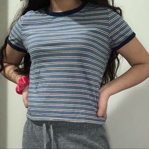 Blue crop top from PacSun; size small